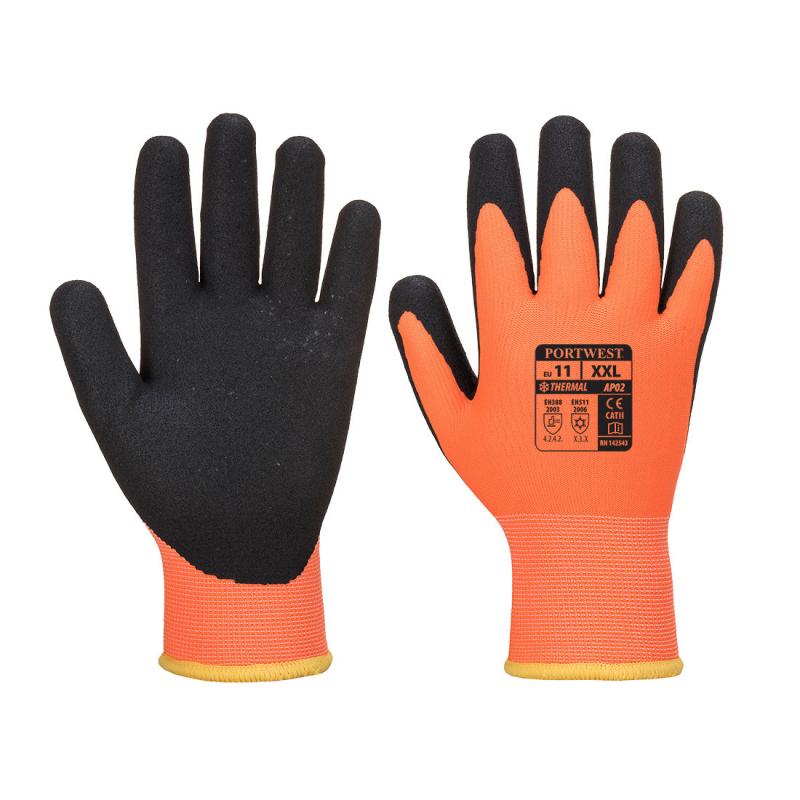 Portwest Wintershield Safety Gloves Thermal Insulated Fleece Lined Leather A280 