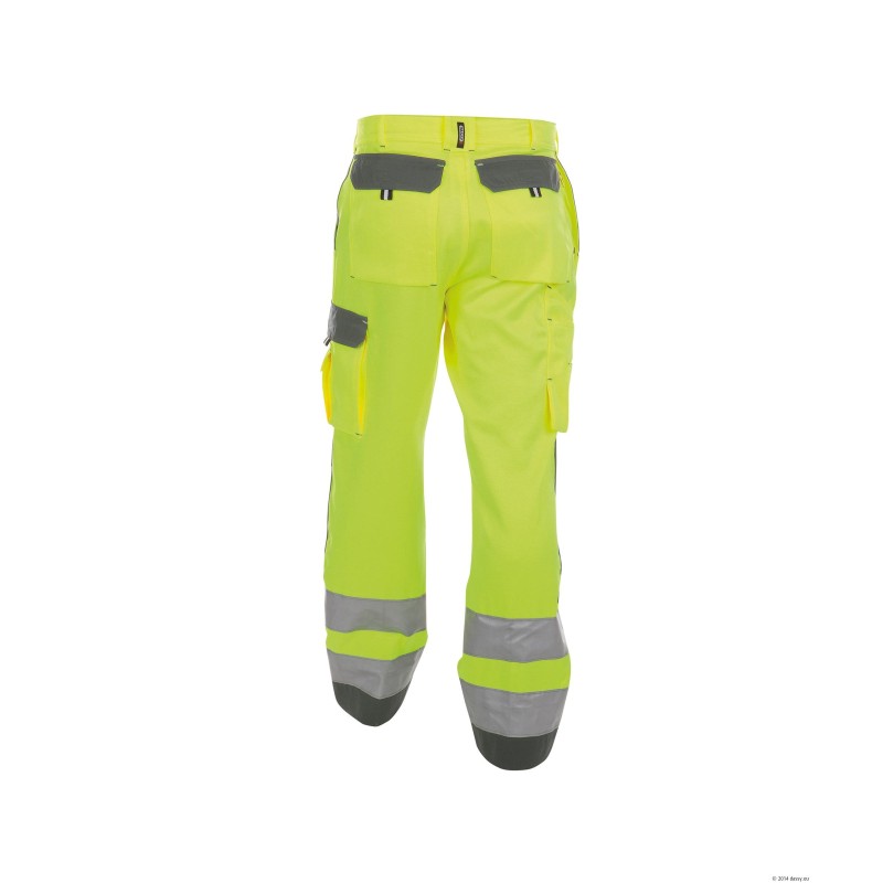 High Visibility work trousers with knee pockets 290 g - BUFFALO High Visibility work trousers with knee pockets 290 g - BUFFALO