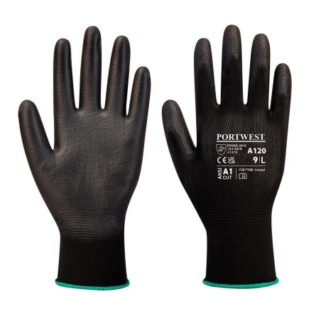 Gants Nylon enduit PU Noir - A120