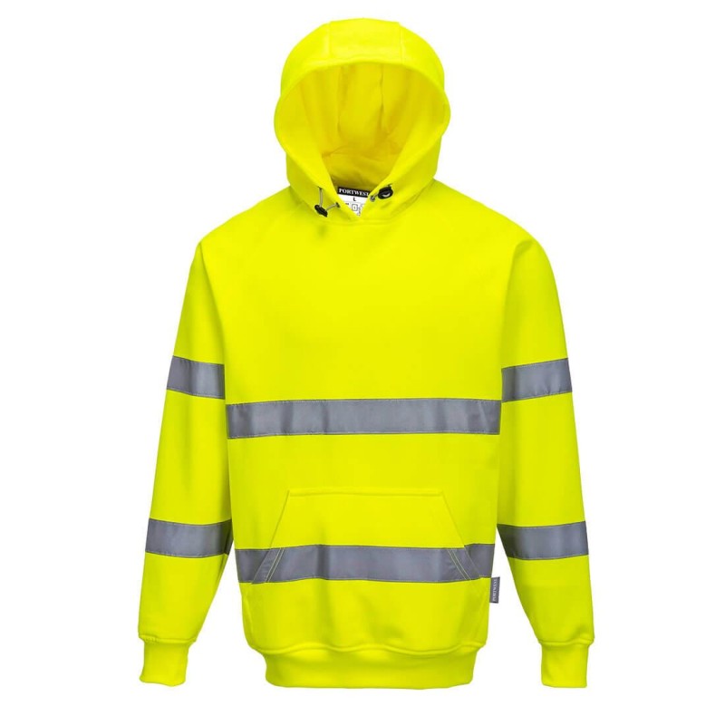 Hoge Zichtbaarheid Sweatshirt met capuchon - B304 Hoge Zichtbaarheid Sweatshirt met capuchon - B304