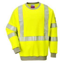 Flame resistant anti-static High Visibility sweat-shirt - FR72