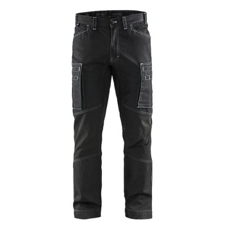 Pantalon maintenance denim + stretch - 14591142