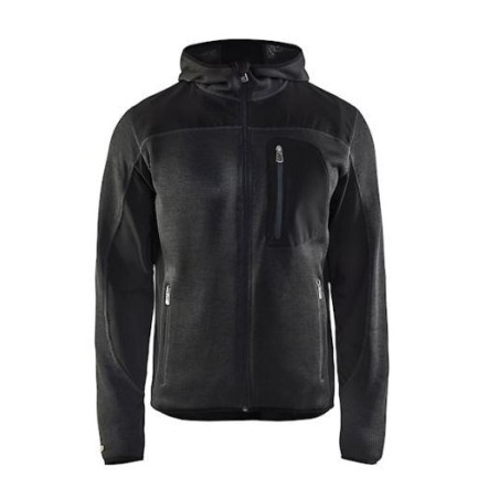 Gebreid vest met softshell - 4930