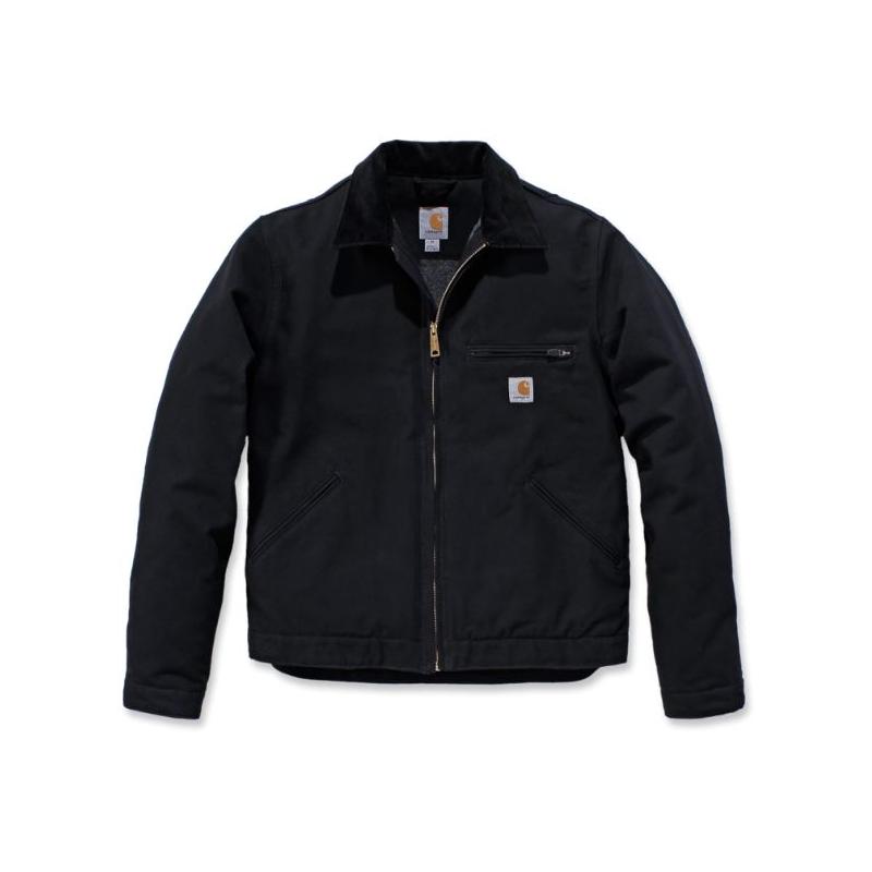 Carhartt Jackets: Men's 103828 BLK Black Blanket Lined Relaxed Fit Detroit  Jacket