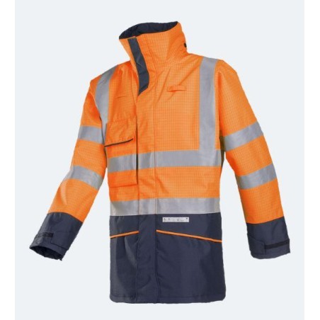 Flame retardant High Visibility, anti-static rain bomber jacket - HEDLAND