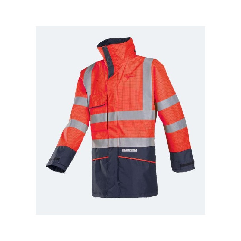 Flame retardant High Visibility anti static rain bomber jacket HEDL