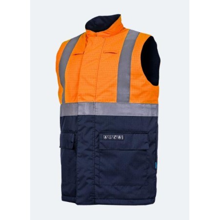 Vlamvertragende en antistatische signalisatie bodywarmer - BRAVONE