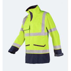 Flame retardant, anti-static High Visibility rain jacket - FALCON