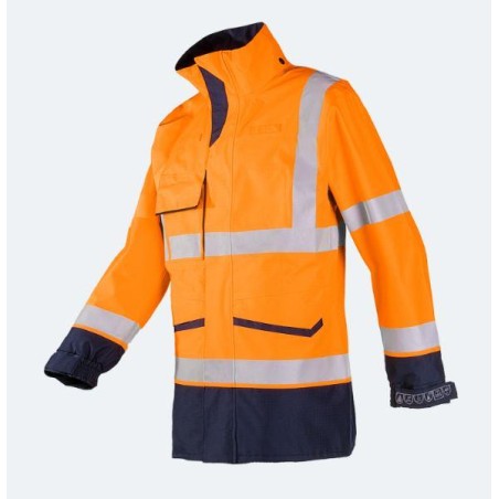 Flame retardant, anti-static High Visibility rain jacket - FALCON