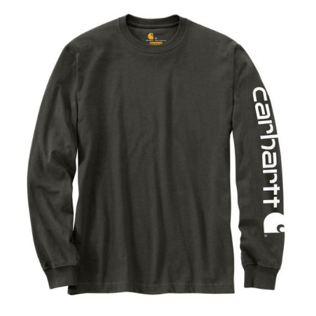 Men's long sleeves T-shirt with sleeve logo - EK231