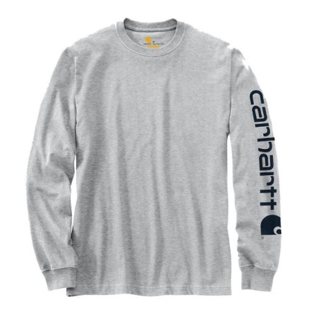 Men's long sleeves T-shirt with sleeve logo - EK231