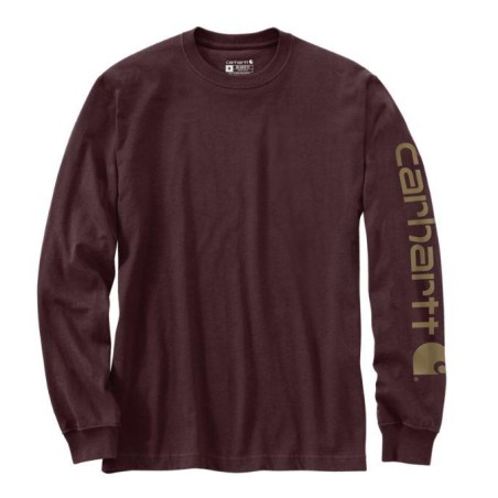 Men's long sleeves T-shirt with sleeve logo - EK231