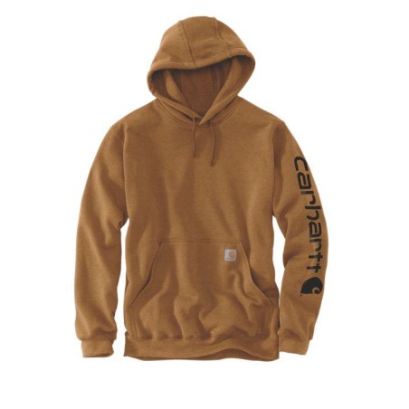 Sweat-shirt à capuche homme avec logo sur la manche - K288