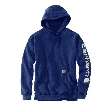 Sweat-shirt à capuche homme avec logo sur la manche - K288