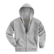 Men's loose fit hooded zip sweater - K122