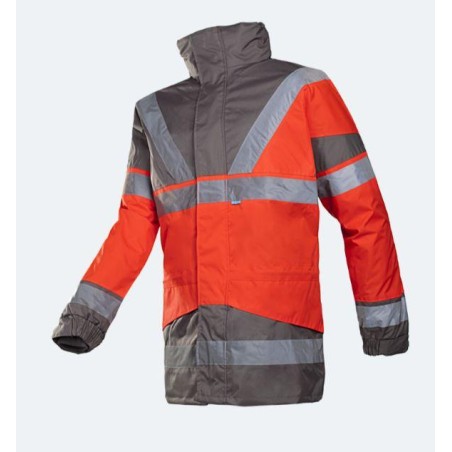 High Visibility rain jacket detachable bodywarmer - SKOLLFIELD