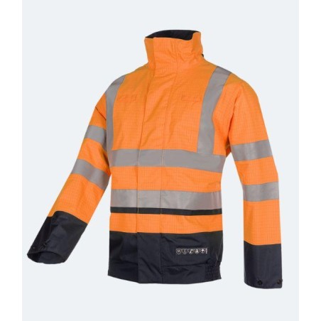 Flame retardant, anti-static High Visibility rain bomber jacket - JIBOU