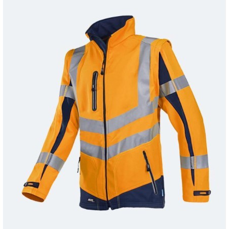 High Visibility softshell jacket detachable sleeves -  MALDEN