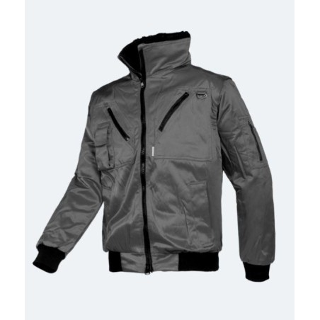 Winter bomber jacket with detachable sleeves - HAWK