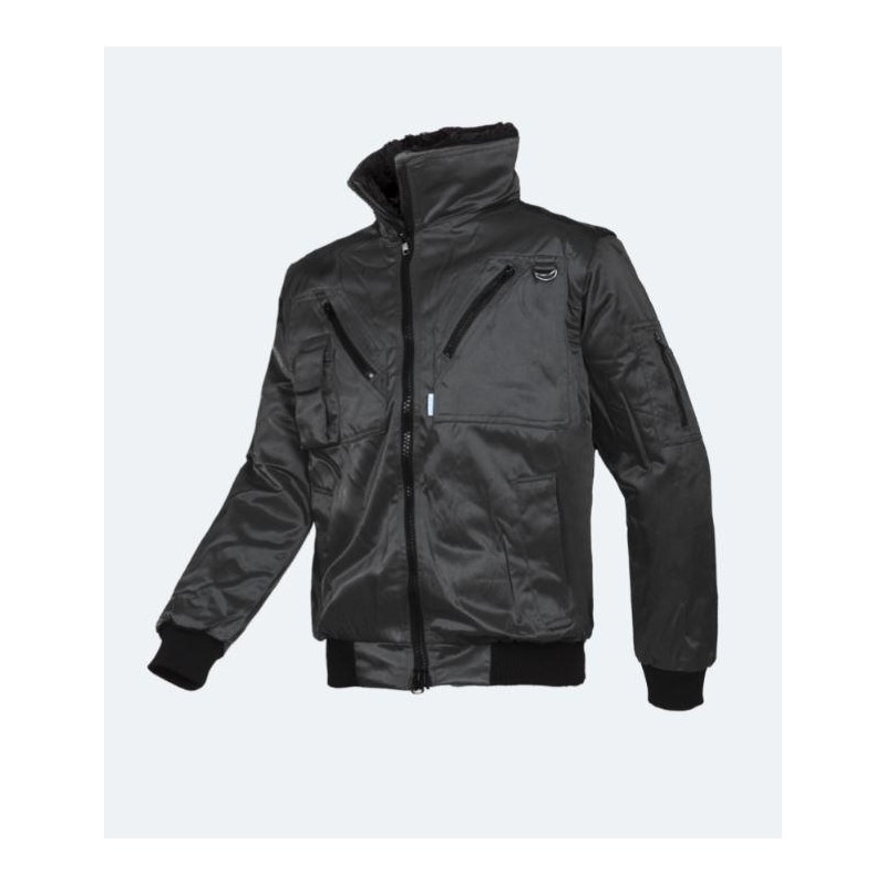 Winter bomber jacket with detachable sleeves - HAWK Winter bomber jacket with detachable sleeves - HAWK