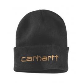 Insulated rib-knit embroidered hat - 104068