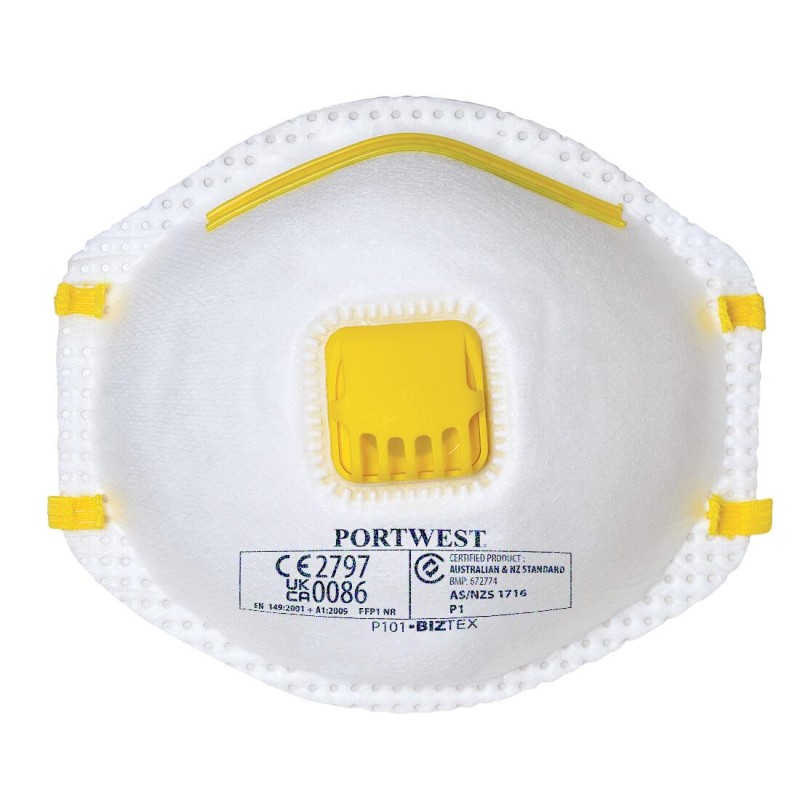 FFP1 stofmasker met ventiel - P101 FFP1 stofmasker met ventiel - P101