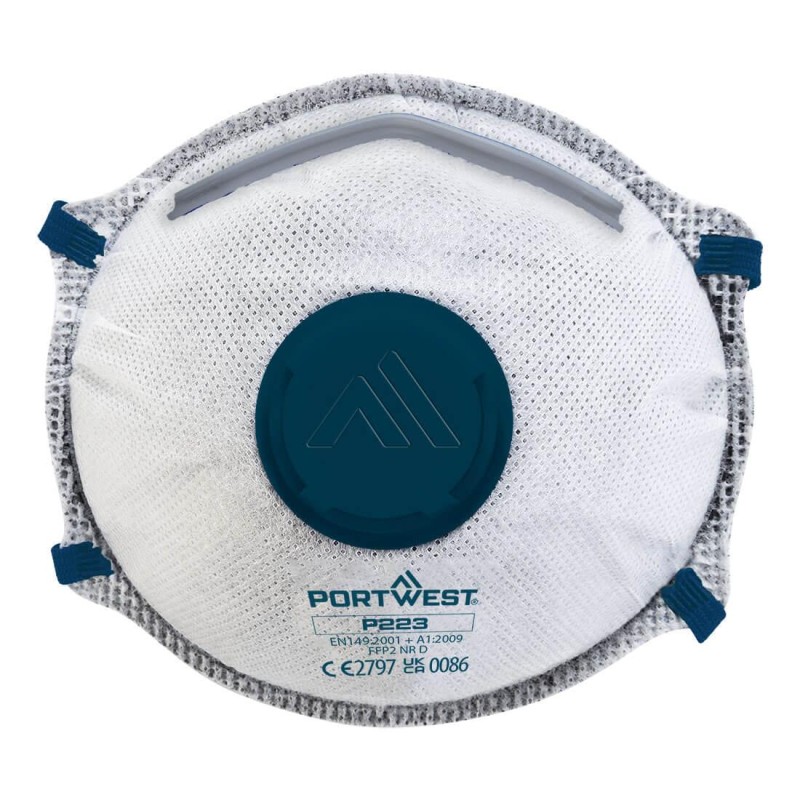 FFP2 koolstof gevouwen dolomite masker - P223 FFP2 koolstof gevouwen dolomite masker - P223