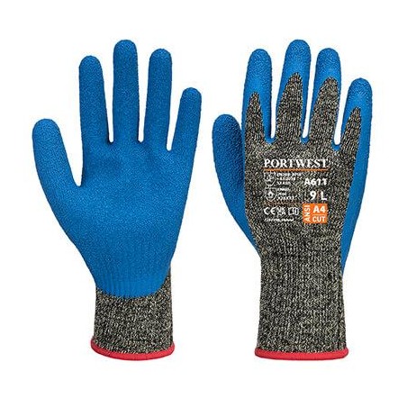 Aramid HR cut latex gloves - A611