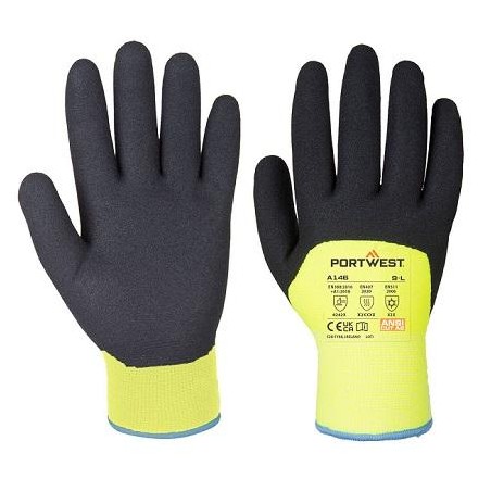 Gants hiver Artic jaune/noir - A146