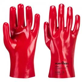 Gloves PVC red (27 cm) - A427