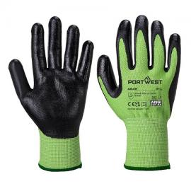 Green cut gloves - A645