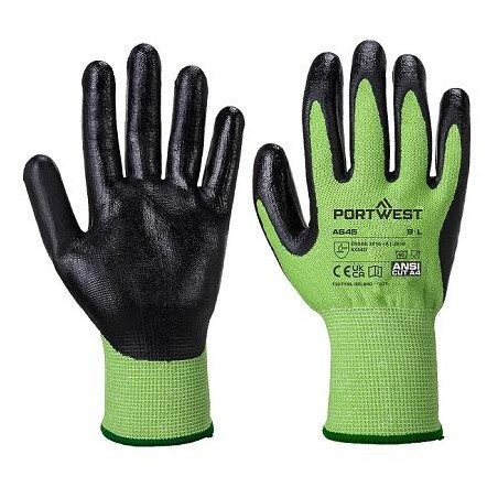 Gants GreenCut mousse nitrile coupure D - A645