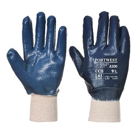 Gants nitrile poignet tricot - A300