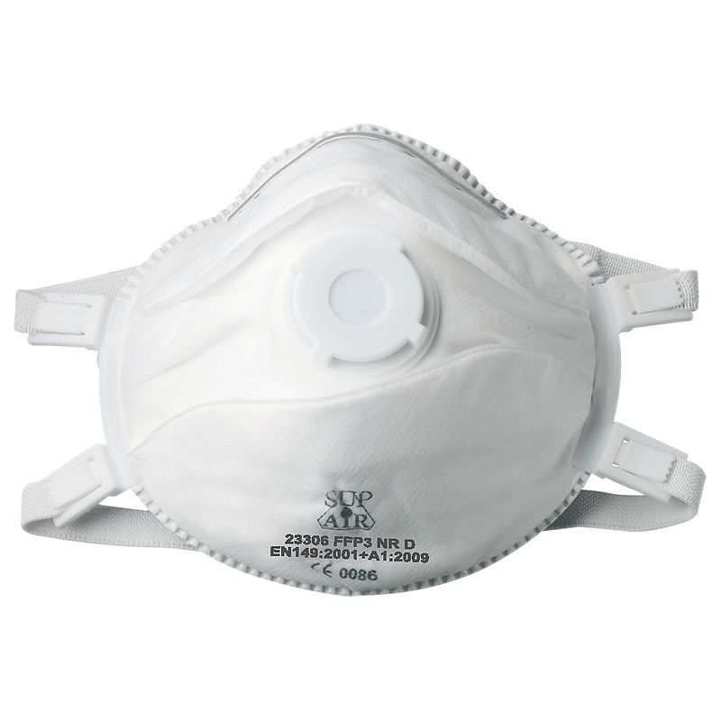 Masque anti-poussière FFP2V, p/10 - Masques à poussières