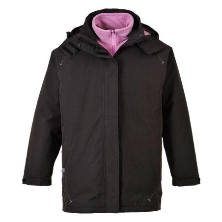 Elgin 3 in 1 ladies jacket black - S571