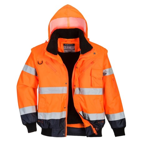 Blouson Haute Visibilité bicolore orange/marine - C465