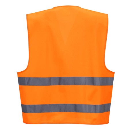 Gilet Haute Visibilité avec porte-badge double entrée - C475