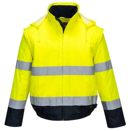 Blouson 2 en 1 Haute Visibilité doublé polaire - C464