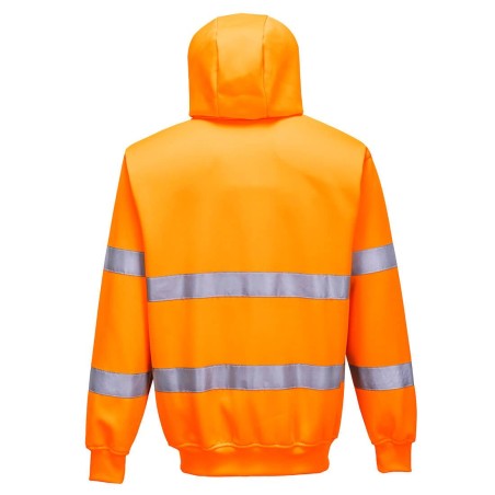 High Visibility zip front hoodie - B305