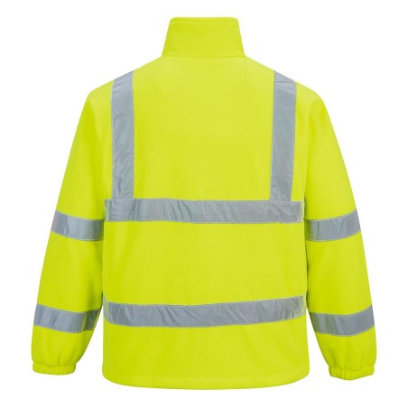 Hoge Zichtbaarheid fleece mesh gevoerd geel - F300