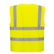 High Visibility zipped band & brace vest - C375