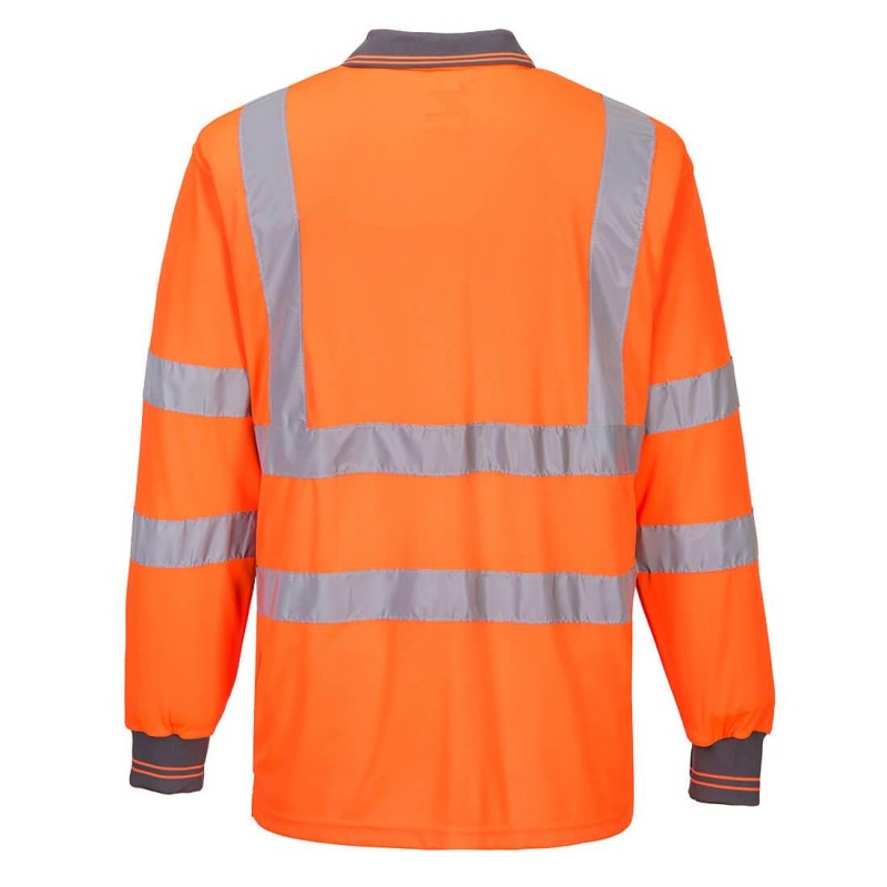 High Visibility long sleeves polo - S277 High Visibility long sleeves polo - S277