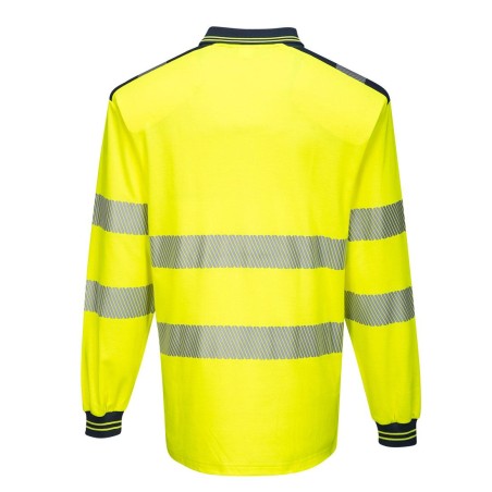 PW3 High Visibility polo shirt long sleeves - T184