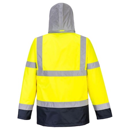 High Visibility 4 in 1 contrast traffic jacket - S471