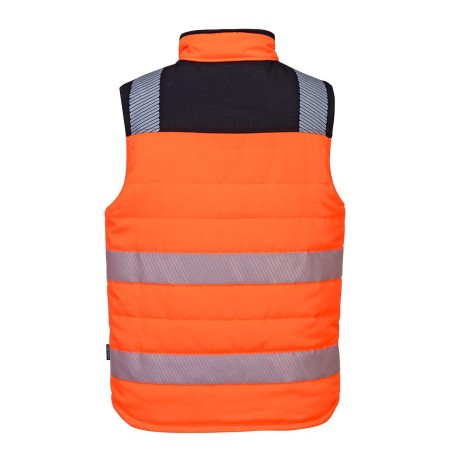 Hoge zichtbaarheid bodywarmer, 2 zijde draagbaar - PW374