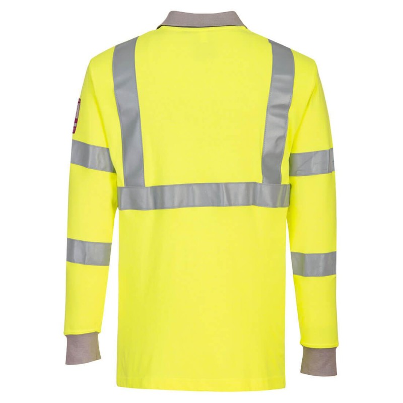 Flame resistant antiStatic High-Visibility long sleeves polo shirt - F ...