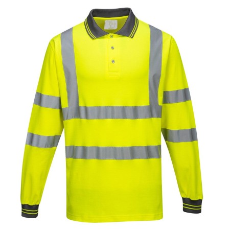 High Visibility long sleeves cotton comfort polo - S271