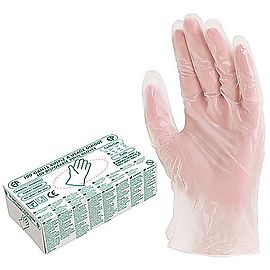 Vinyl gloves powdered (box of 100 pieces) - 5710