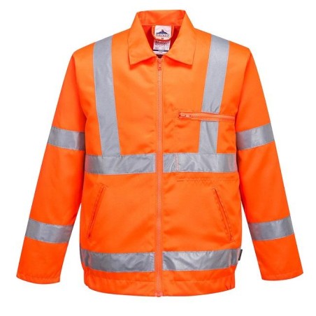 High Visibility polycotton jacket RIS - RT40