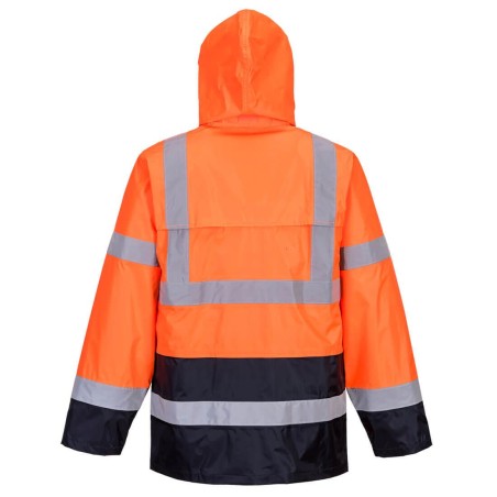 High Visibility contrast classic rain jacket - H443